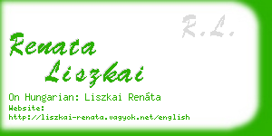 renata liszkai business card